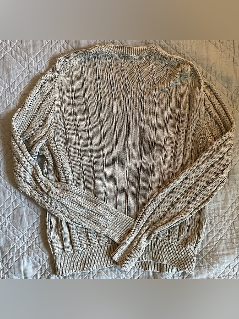 Madewell Crewneck Sweater in DuneRib Linen in Light Sage Size M $138 0A063 - Picture 10 of 10